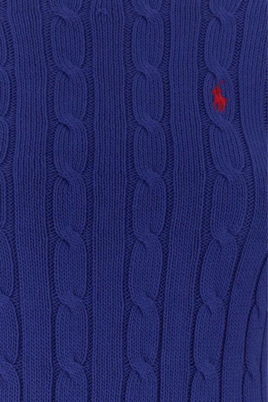 26SS 폴로 랄프로렌 포니 로고 피마코튼 케이블 니트 스웨터 211971869 012 BLUE - POLO RALPH LAUREN