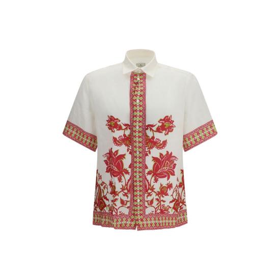 26SS 에트로 반팔 셔츠 ETMRIC001199SP301X0860BB WHITE