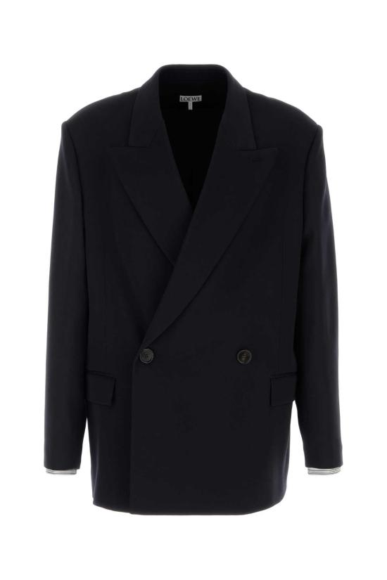 26FW 로에베 더블 브레스트 울 블렌드 재킷 더블 브레스트 울 블렌드 재킷 H526Y03WDL DARKNAVYBLUE