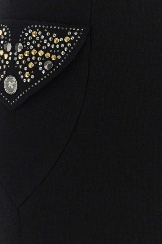 25FW 베르사체 숏 스커트 10217771A12789 1B000 BLACK - VERSACE