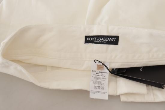  돌체앤가바나 스트레이트 팬츠 PAN73104 WHITE - DOLCE & GABBANA