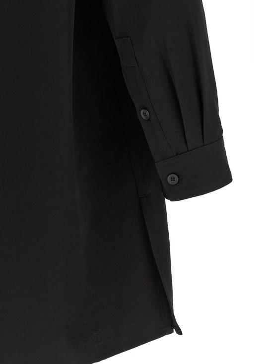 26FW 요지 야마모토 긴팔 셔츠 중국산 버튼 와 블라우스 (검정색) - YOHJI YAMAMOTO