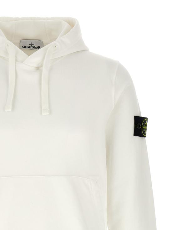26SS 스톤 아일랜드 후드 티셔츠 ST328367BM WHITE - STONE ISLAND