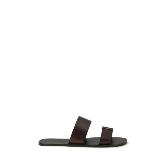 26SS 생로랑 뮬/슬리퍼 SA863524DWETT2023BB BROWN