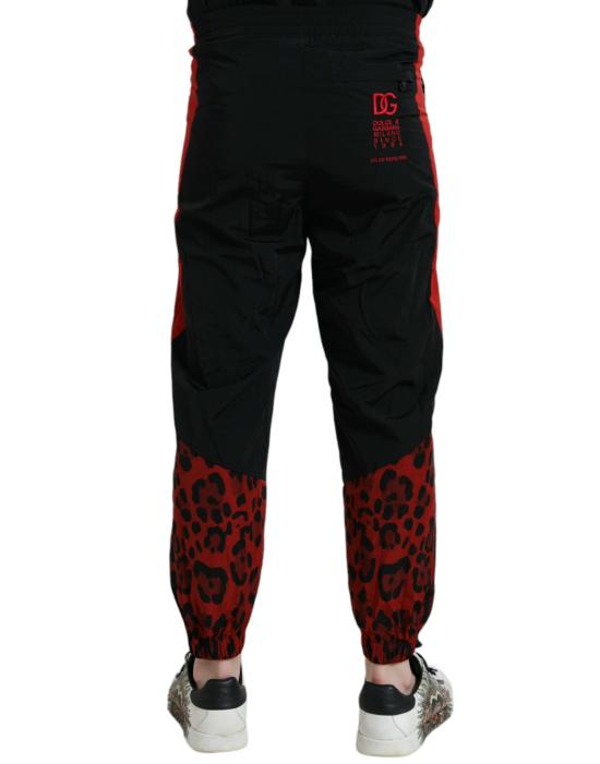  돌체앤가바나 트레이닝/조거 팬츠 PAN75019 BLACK AND RED - DOLCE & GABBANA