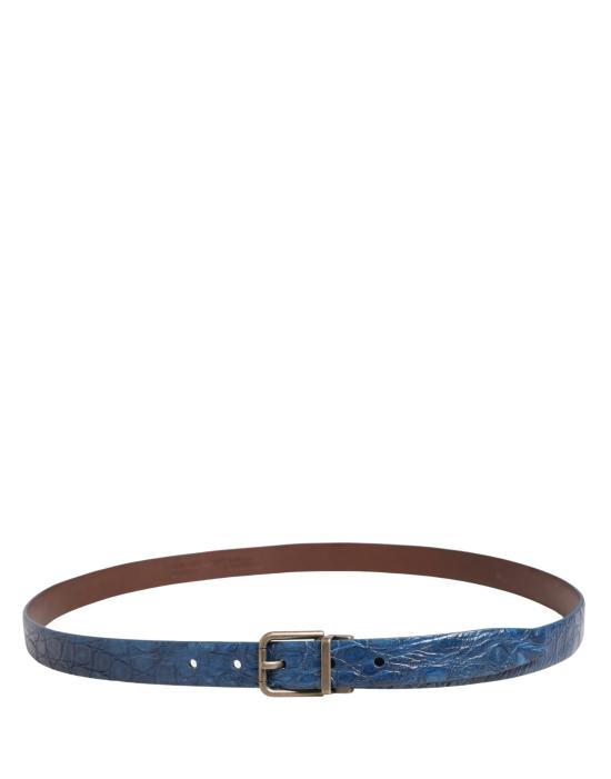  돌체앤가바나 가죽 벨트 BEL9733 NAVY - DOLCE & GABBANA