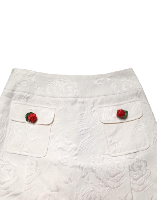  돌체앤가바나 미디 스커트 SKI2183 WHITE - DOLCE & GABBANA