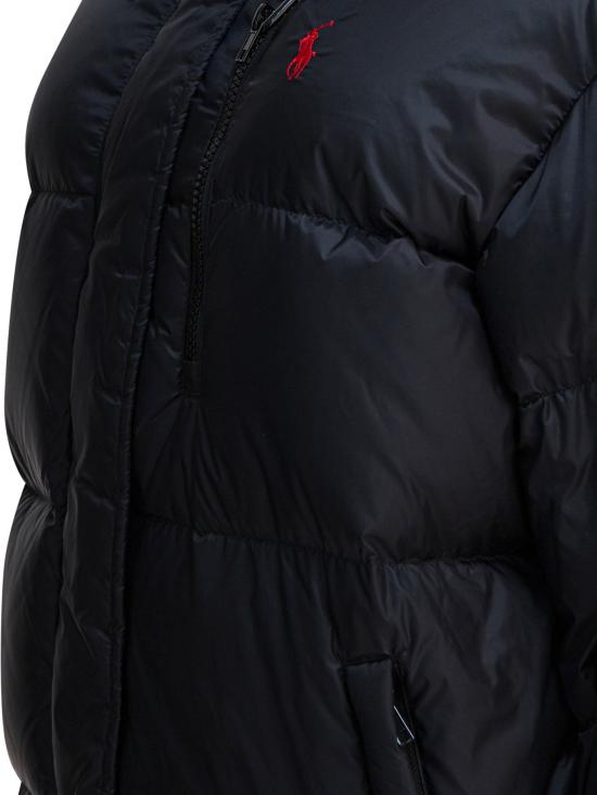 26FW 폴로 랄프로렌 아우터 로고가 있는 다운 재킷, 재킷 및 코트, 블랙 - POLO RALPH LAUREN