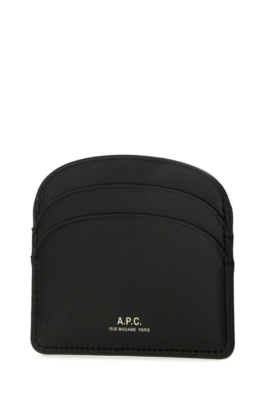 26FW 아페쎄 하프문 카드홀더 PXAWVF63270 LZZ BLACK - A.P.C.