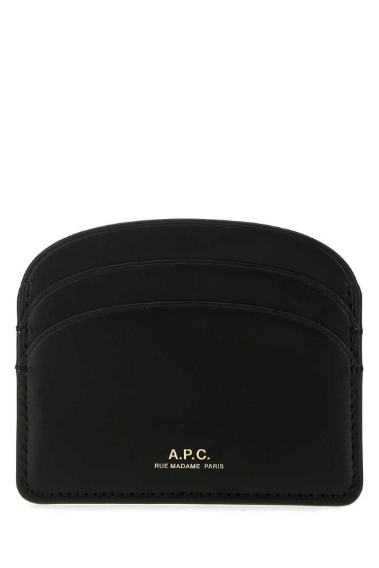 26FW 아페쎄 하프문 카드홀더 PXAWVF63270 LZZ BLACK