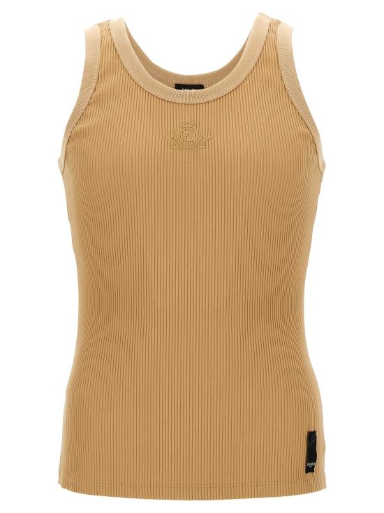  펜디 민소매 티셔츠 FE309943BM BEIGE