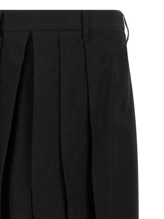 26FW 요지 야마모토 스트레이트 팬츠 하카마 바지 검정색 - YOHJI YAMAMOTO