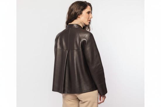 26FW 더 재키 레더스 가죽 자켓 Pelle Foderata와 Rever Marrone의 Giacca - THE JACKIE LEATHERS