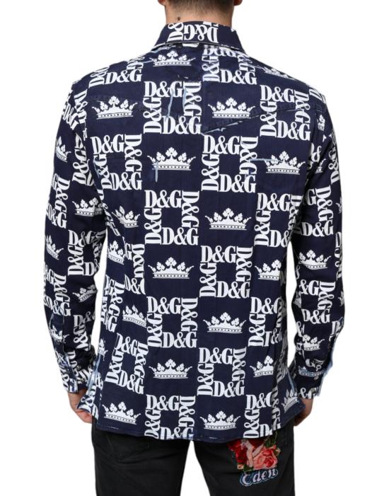  돌체앤가바나 긴팔 셔츠 TSH87099 NAVY - DOLCE & GABBANA