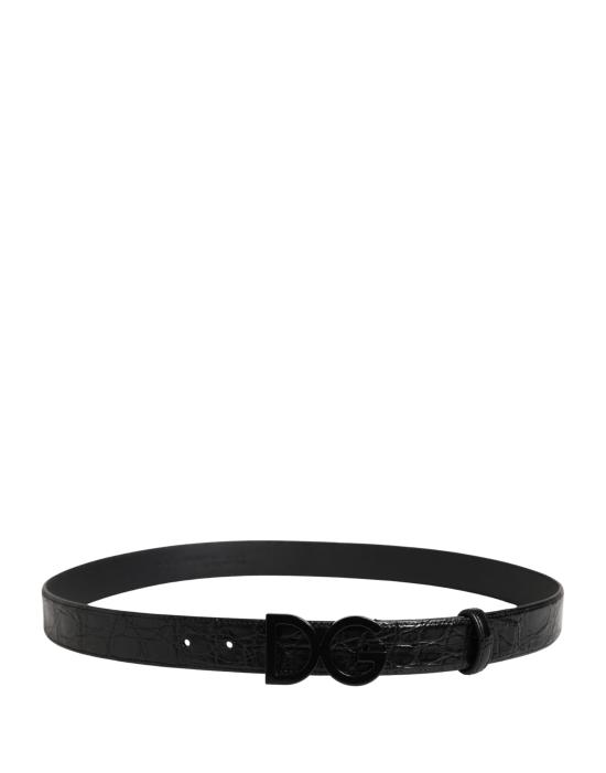  돌체앤가바나 가죽 벨트 BEL9732 BLACK - DOLCE & GABBANA