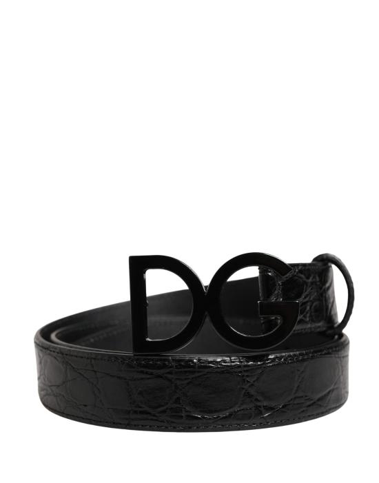  돌체앤가바나 가죽 벨트 BEL9732 BLACK - DOLCE & GABBANA