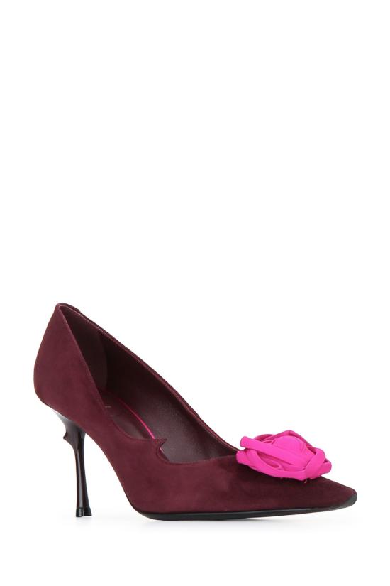 26FW 로저비비에 힐/펌프스 RVW80743560UVN 1VD8 BURGUNDY - ROGER VIVIER