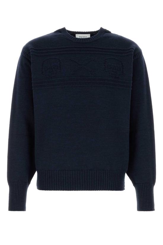 26FW 알렉산더 맥퀸 스웨터 875484Q1BHJ 4295 NAVY