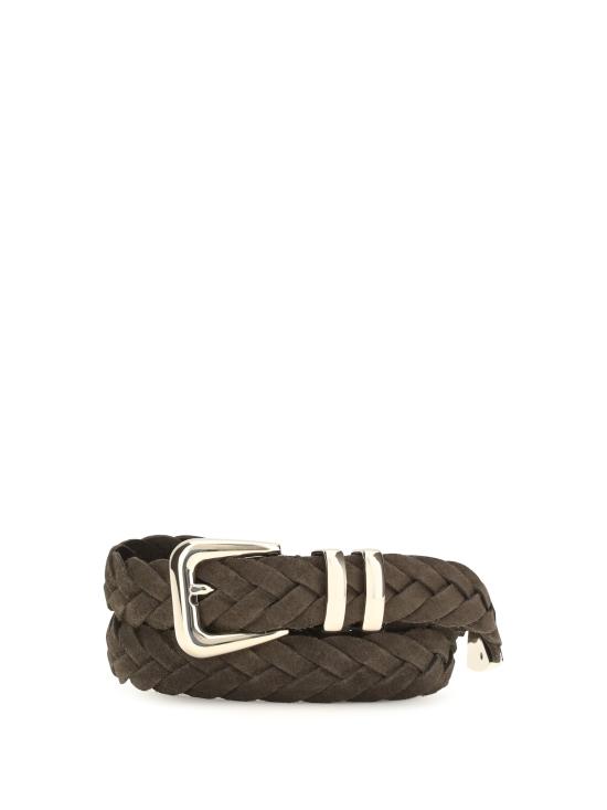 26SS 브루넬로 쿠치넬리 가죽 벨트 MAURP253 C8391 BROWN