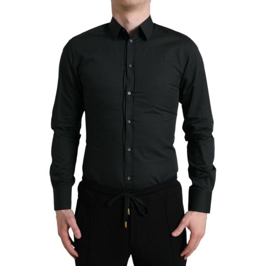  돌체앤가바나 긴팔 셔츠 DO1095PA BLACK