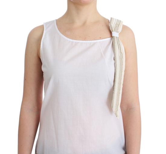  에르마노 설비노 민소매 티셔츠 SIG11503 WHITE - ERMANNO SCERVINO