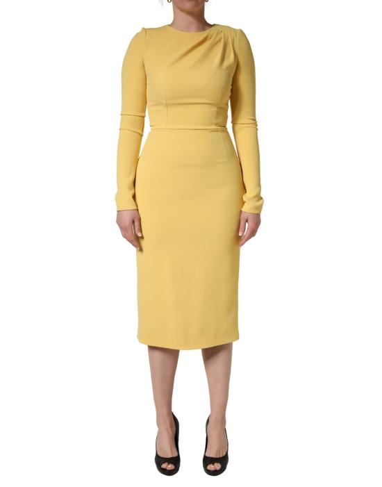  돌체앤가바나 미디 원피스 DR82043 YELLOW