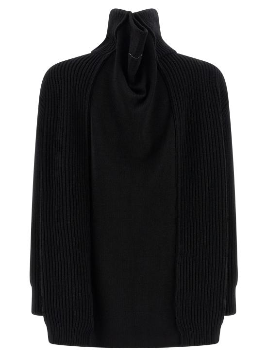 25FW MM6 메종마르지엘라 가디건 MM323120BM BLACK - MM6 MAISON MARGIELA
