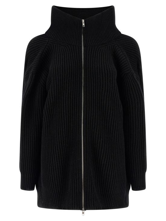 25FW MM6 메종마르지엘라 가디건 MM323120BM BLACK - MM6 MAISON MARGIELA