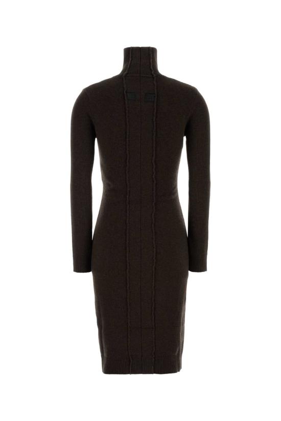 25FW MM6 메종마르지엘라 미디 원피스 S62DD0054M13187 144 BROWN - MM6 MAISON MARGIELA