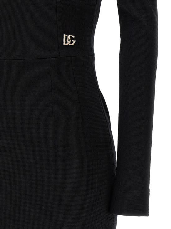 26SS 돌체앤가바나 미디 원피스 DO263672BM BLACK - DOLCE & GABBANA