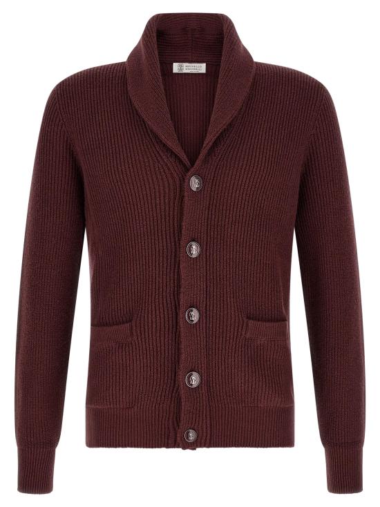 26FW 브루넬로 쿠치넬리 가디건 BR337494BM BURGUNDY
