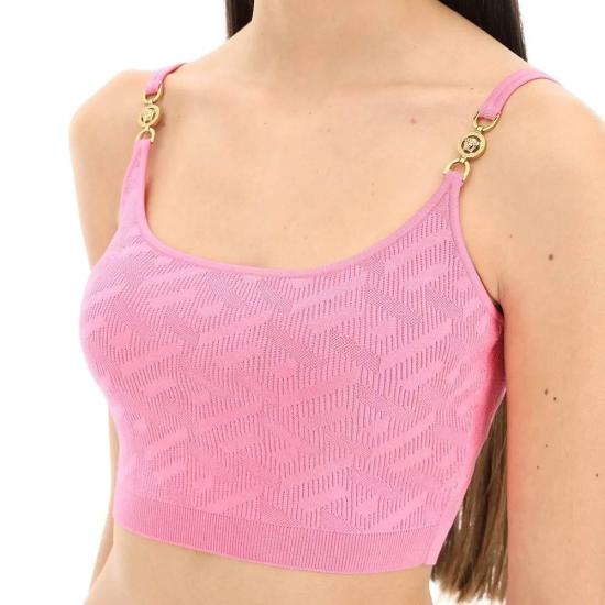  베르사체 민소매 티셔츠 VE 9137640734932 PINK - VERSACE