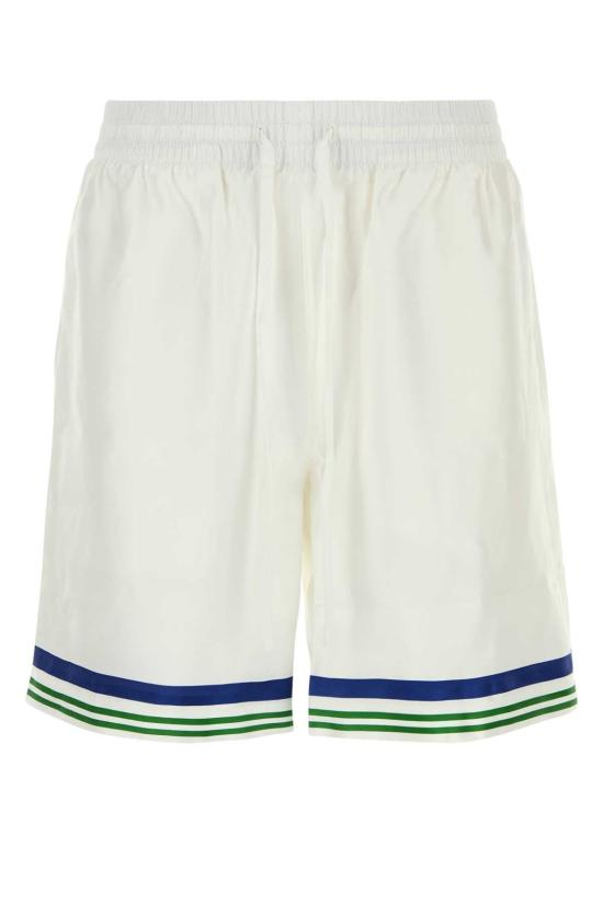 25FW 카사블랑카 숏팬츠 MAW25TR01201 TENNISMASCOT WHITE