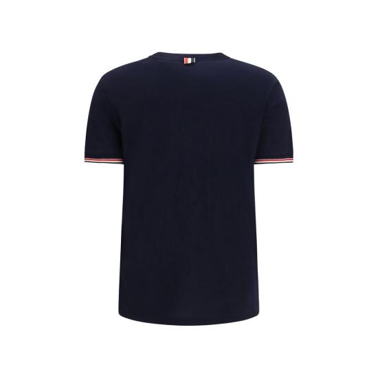 26FW 톰브라운 반팔 티셔츠 THFJS232AJ0301415BB NAVY - THOM BROWNE