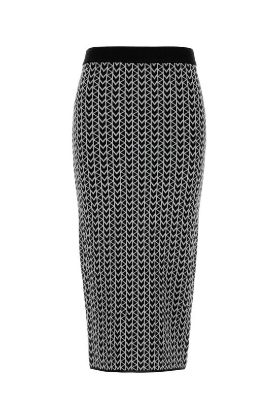 25FW 마이클 코어스 롱 스커트 MT570J8HQG NICKEL GRAY