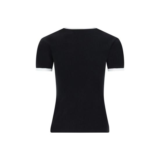 26FW 쿠레쥬 반팔 티셔츠 COVESJTS017JS00709901BB BLACK - COURREGES
