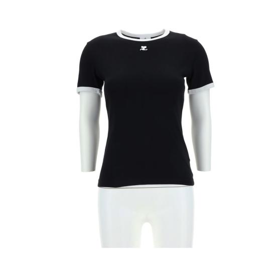 26FW 쿠레쥬 반팔 티셔츠 COVESJTS017JS00709901BB BLACK