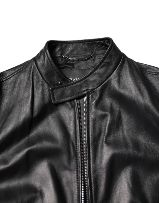  돌체앤가바나 가죽 자켓 JKT3718 BLACK - DOLCE & GABBANA