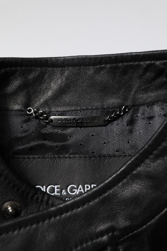  돌체앤가바나 가죽 자켓 JKT3718 BLACK - DOLCE & GABBANA