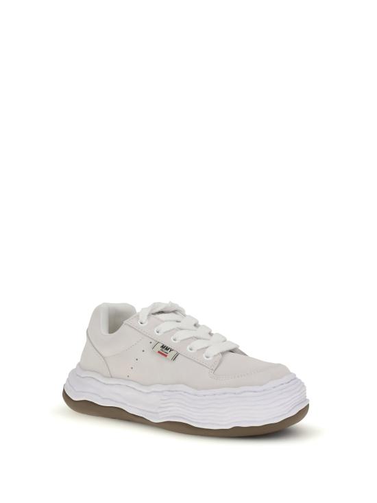  메종 미하라 야스히로 올리버 OG 솔 스웨이드 로우탑 스니커즈 A15FW702 WHITE - MAISON MIHARA YASUHIRO