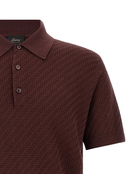 26FW 브리오니 폴로 티셔츠 트라마 폴로 퍼플 - BRIONI
