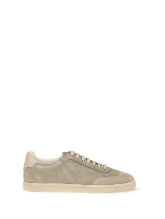  브루넬로 쿠치넬리 스웨이드 스니커즈 MZUMGLJ336 CDG36 ARMY WASHED
