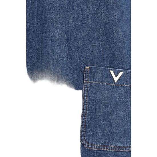 26FW 발렌티노 가라바니 데님 셔츠 VA9B3DB03R9YA528BB BLUE - VALENTINO GARAVANI