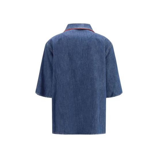 26FW 발렌티노 가라바니 데님 셔츠 VA9B3DB03R9YA528BB BLUE - VALENTINO GARAVANI
