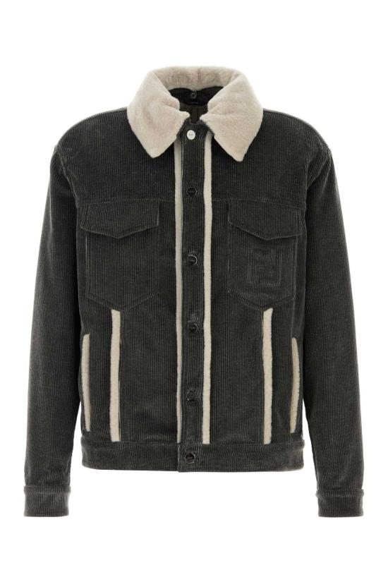 26SS 펜디 코듀로이 블루종 FW1427AVY6 F0TY6 GRAY
