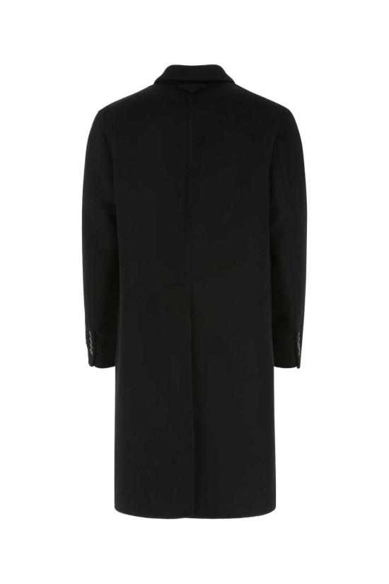 25FW 프라다 울 싱글 브레스티드 코트 UC472XS22203H F0002 BLACK - PRADA
