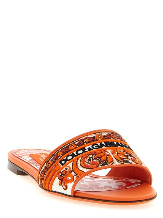 26FW 돌체앤가바나 뮬/슬리퍼 DO336784BM ORANGE - DOLCE & GABBANA
