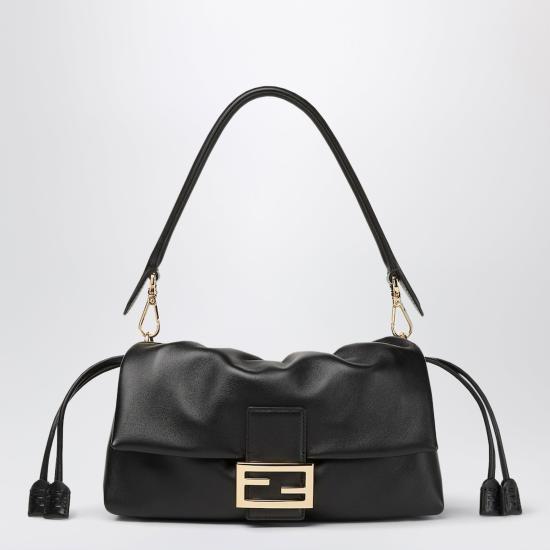 26FW 펜디 바게트 소프트 미디엄 백 8BR856B1ZK Black