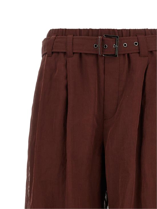 26SS 브루넬로 쿠치넬리 팔라초 팬츠 BR334969BM BORDEAUX - BRUNELLO CUCINELLI