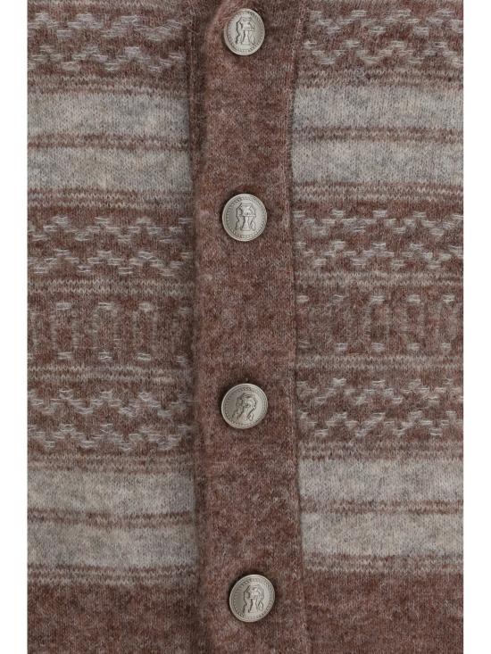  브루넬로 쿠치넬리 니트웨어 MTF710006 CTB53 BROWN - BRUNELLO CUCINELLI